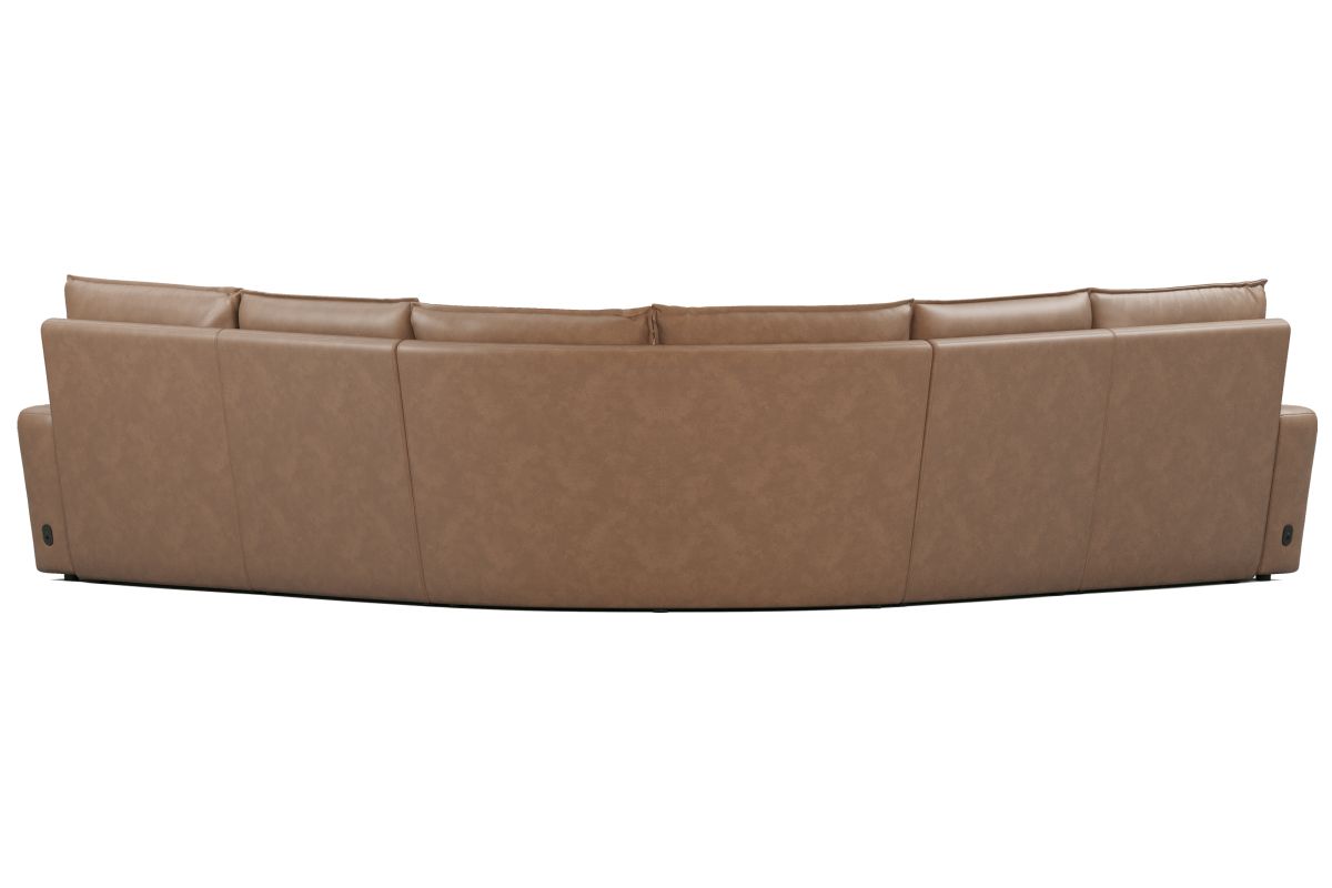 ModularTwo Brown 5-Piece Dual Power Reclining Sectional 9