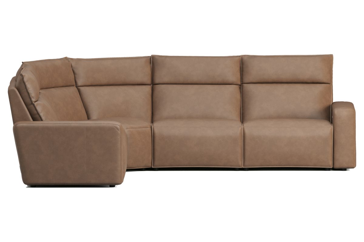 ModularTwo Brown 5-Piece Dual Power Reclining Sectional 5