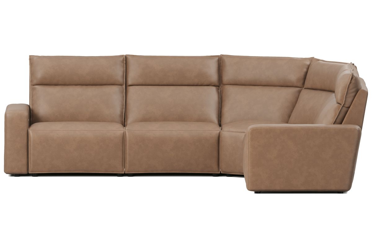 ModularTwo Brown 5-Piece Dual Power Reclining Sectional 8