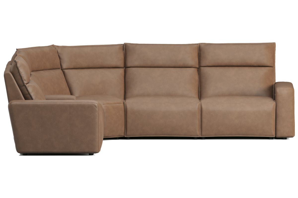 ModularTwo Brown 6-Piece Dual Power Reclining Sectional 9