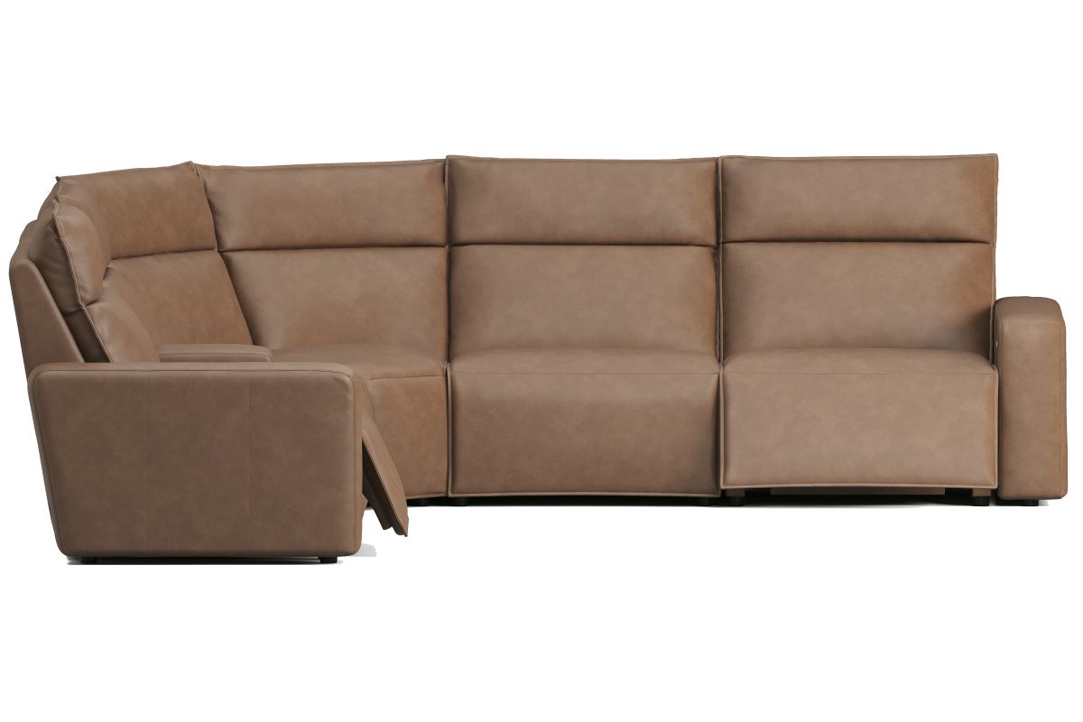 ModularTwo Brown 6-Piece Dual Power Reclining Sectional 10