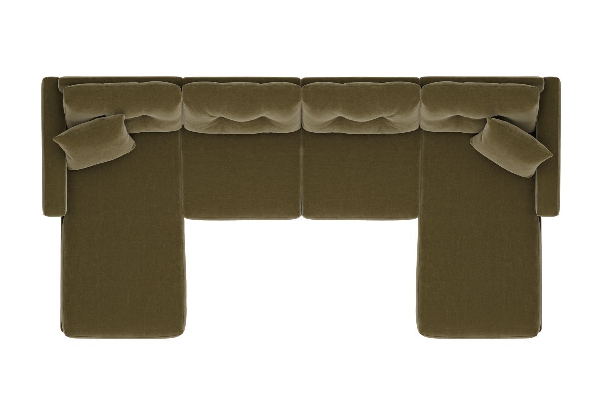 ModularOne Sectional Moss 4-Piece 8