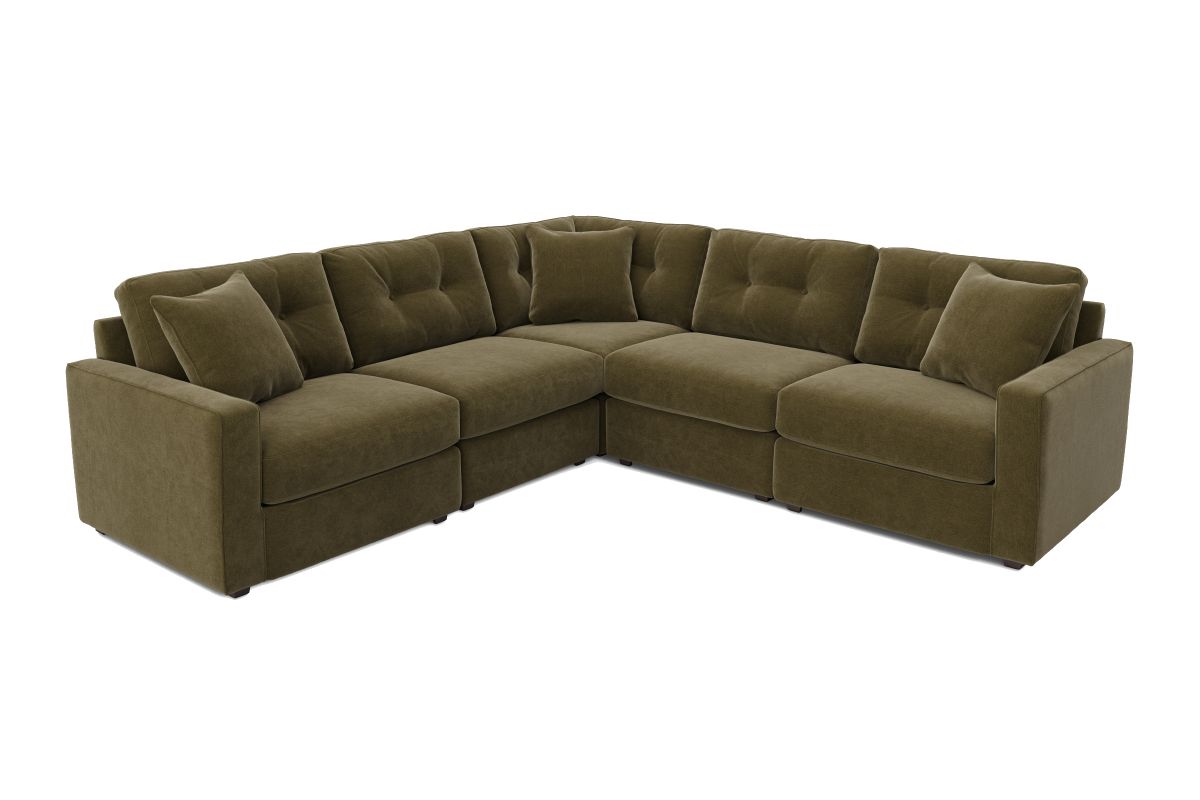 ModularOne Sectional Moss 5-Piece 3