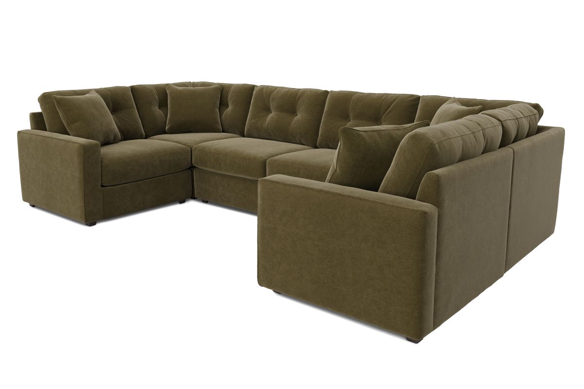 ModularOne Sectional Moss 6-Piece 3