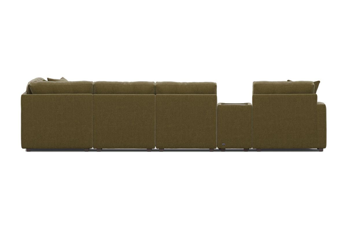 ModularOne Sectional Moss 8-Piece with Left Arm Facing Chaise 12
