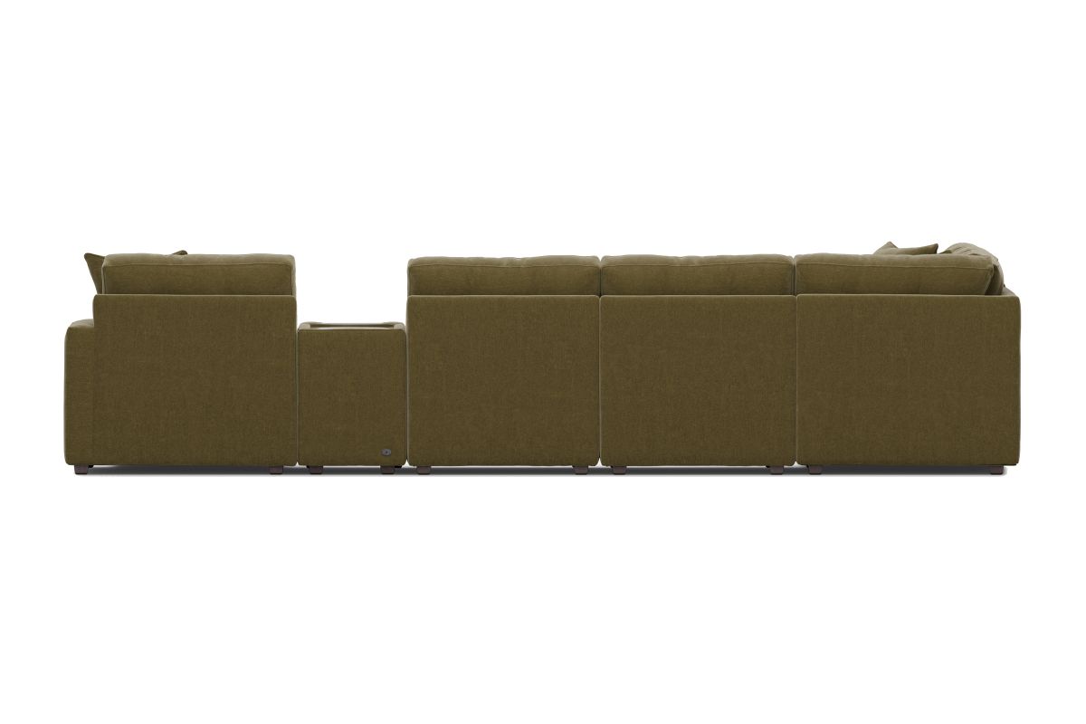 ModularOne Sectional Moss 8-Piece with Right Arm Facing Chaise 12