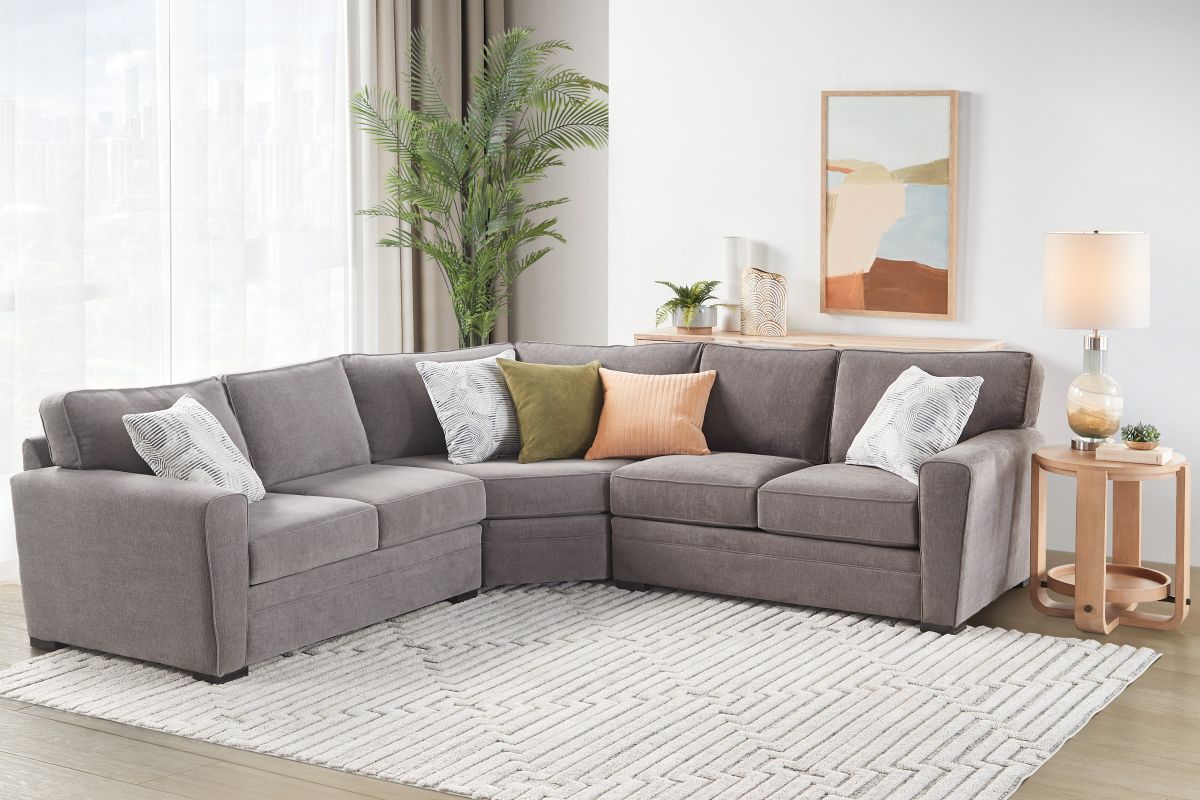 Zephyr 3-Piece Wedge Sectional Sofa 5