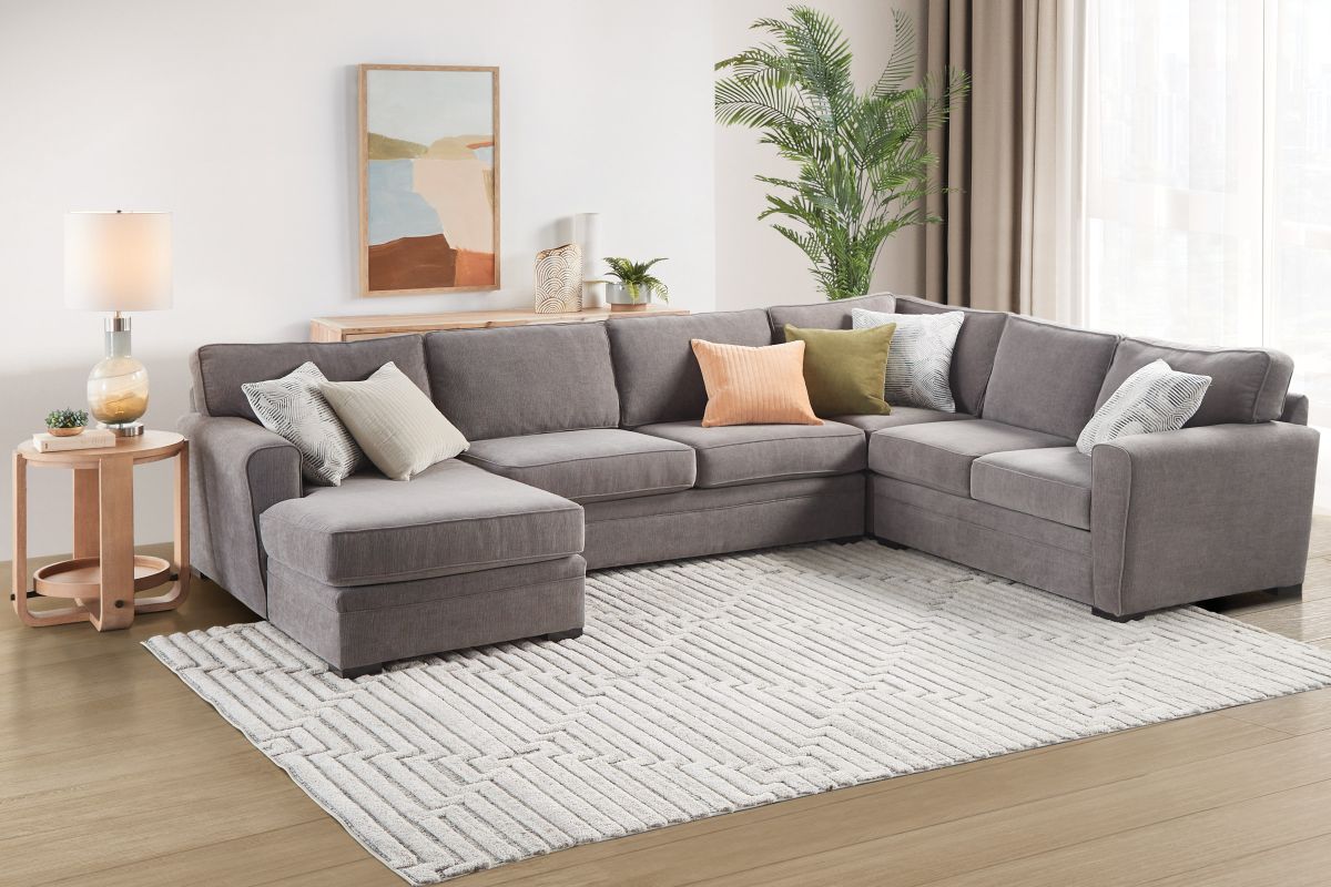 Zephyr 4-Piece Corner Sectional with Right-Arm Facing Loveseat by Jonathan Louis 2