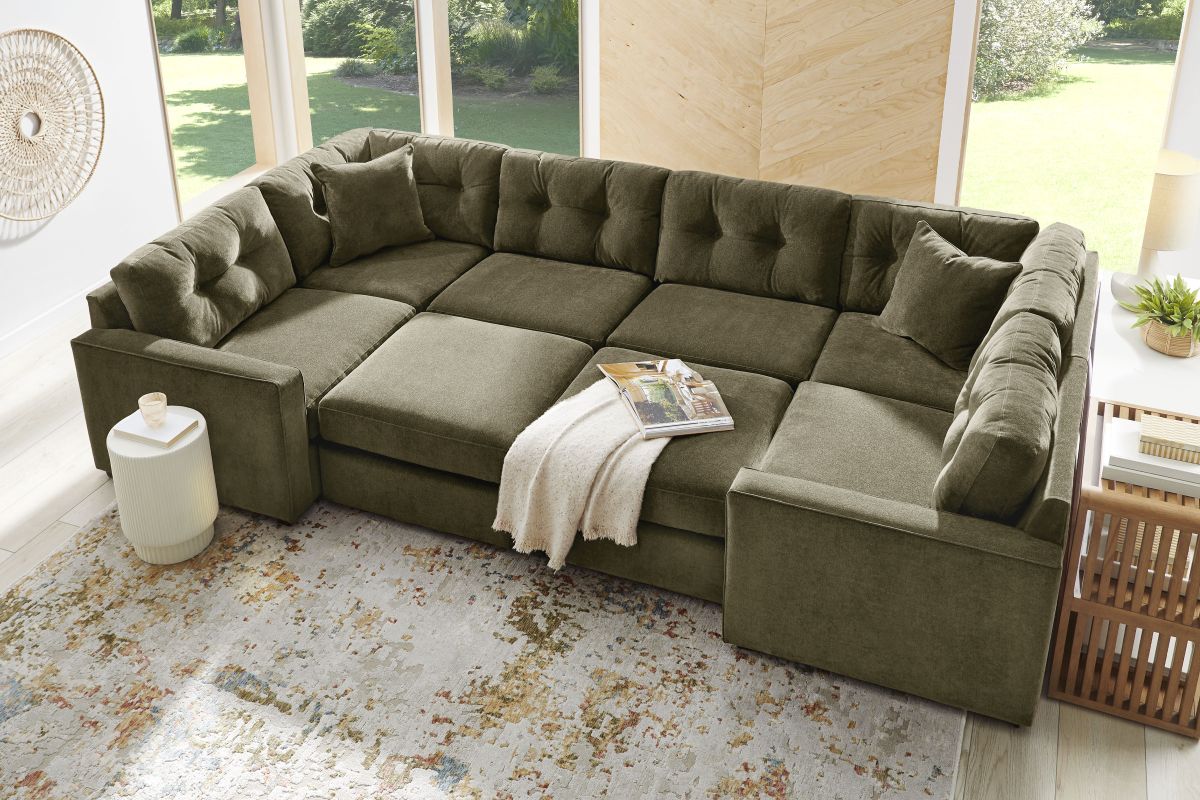 ModularOne Sectional Moss 6-Piece 9