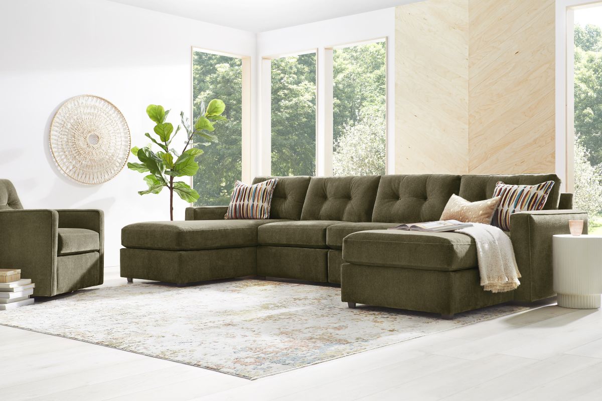 ModularOne Sectional Moss 4-Piece 6