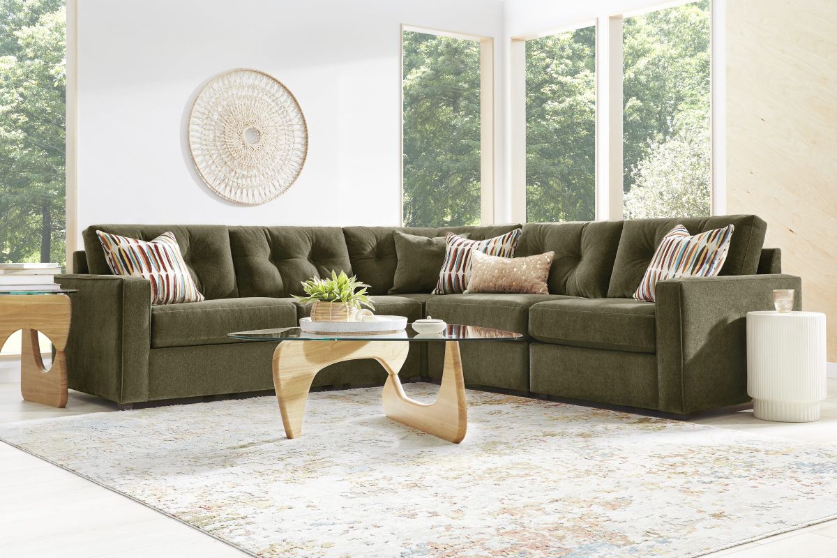 ModularOne Sectional Moss 5-Piece 5