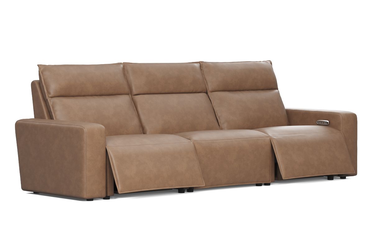 ModularTwo Brown Dual Power Left Arm Facing Recliner 7