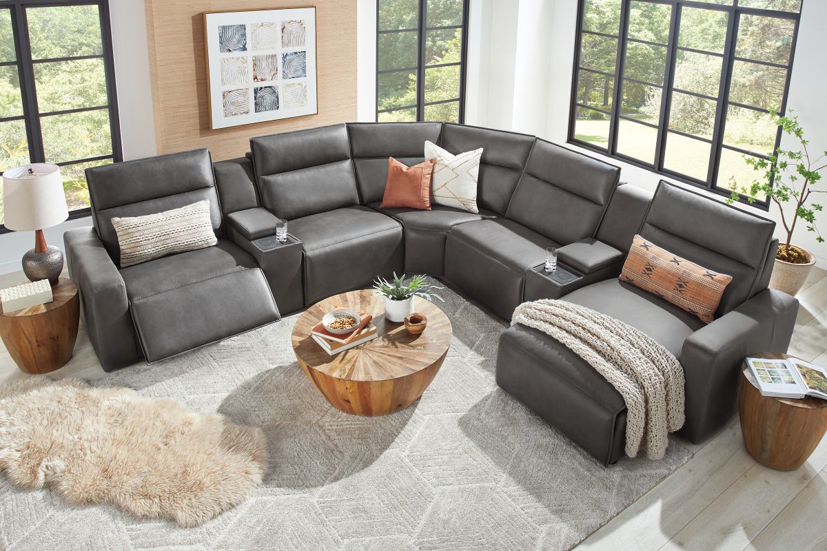 ModularTwo Grey Dual Power Reclining Right Arm Facing Chaise 3