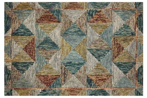 Lagoon Spice Wool 5x8 Area Rug by Loloi