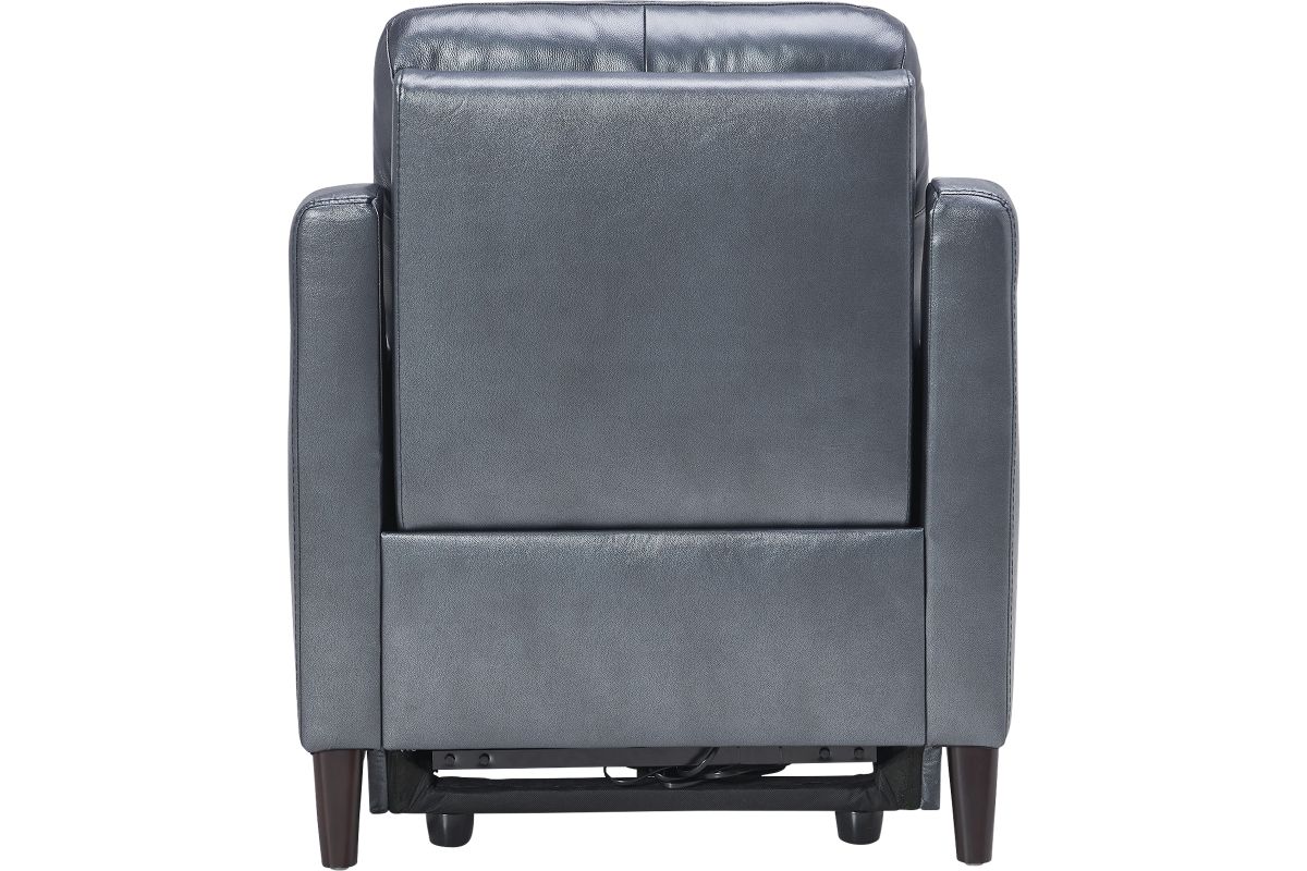 Marco Blue Dual Power Leather Recliner 8