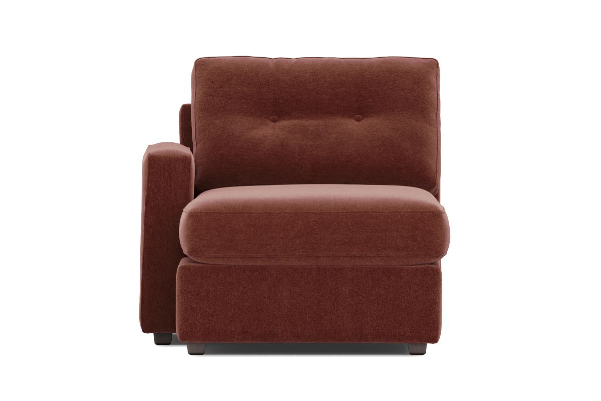 ModularOne Individual Pieces Merlot Left Arm Facing Chaise 3