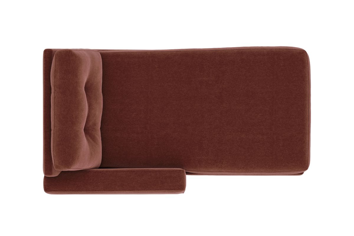 ModularOne Individual Pieces Merlot Left Arm Facing Chaise 5