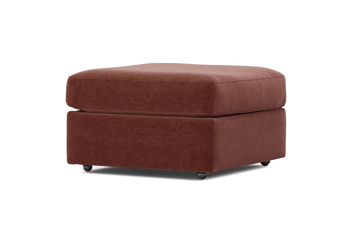 ModularOne Individual Pieces Merlot Ottoman 2
