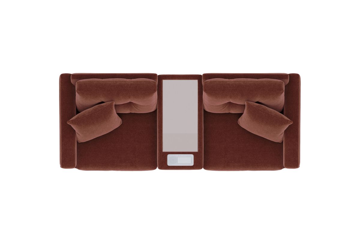 ModularOne Sectional Merlot 3-Piece 5