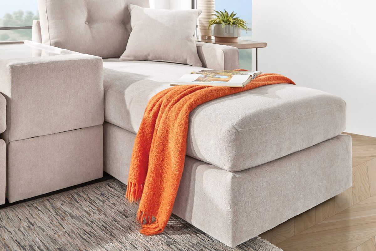 ModularOne Stone 5-Piece Sleeper Sectional with E-Console 16