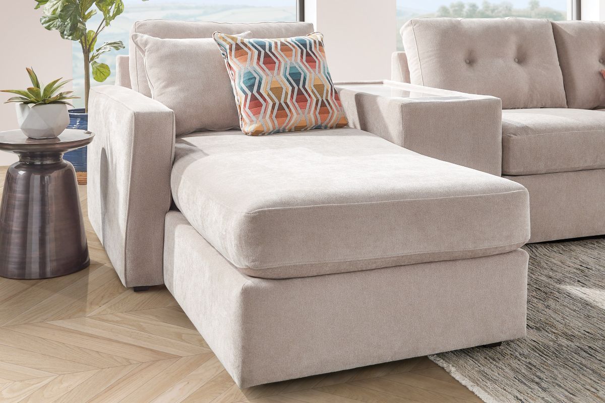 ModularOne Stone 5-Piece Sleeper Sectional with E-Console 10