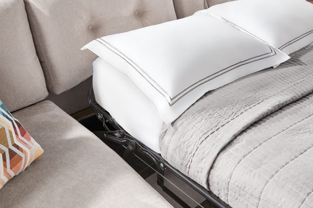 ModularOne Stone 3-Piece Sleeper Sofa with Right Arm Facing Chaise 6