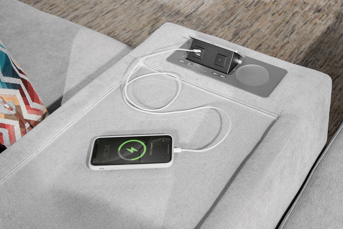 ModularOne Granite 7-Piece Sleeper Sectional with E-Console 9