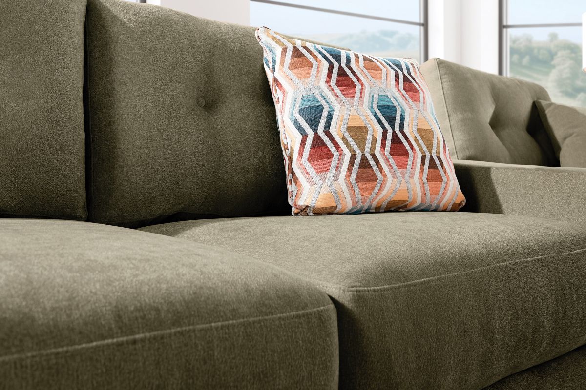 ModularOne Sectional Moss 7-Piece Sectional with Sleeper + E-Console + Left Arm Facing Chaise 12