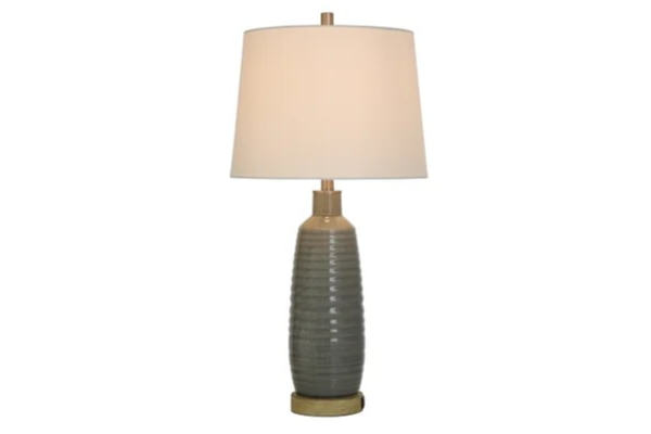 Gray Washed Table Lamp