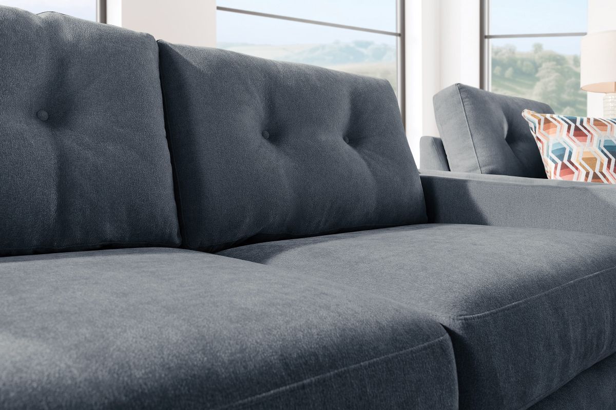 ModularOne Navy 3-Piece Sleeper Sofa with Left Arm Facing Chaise 8