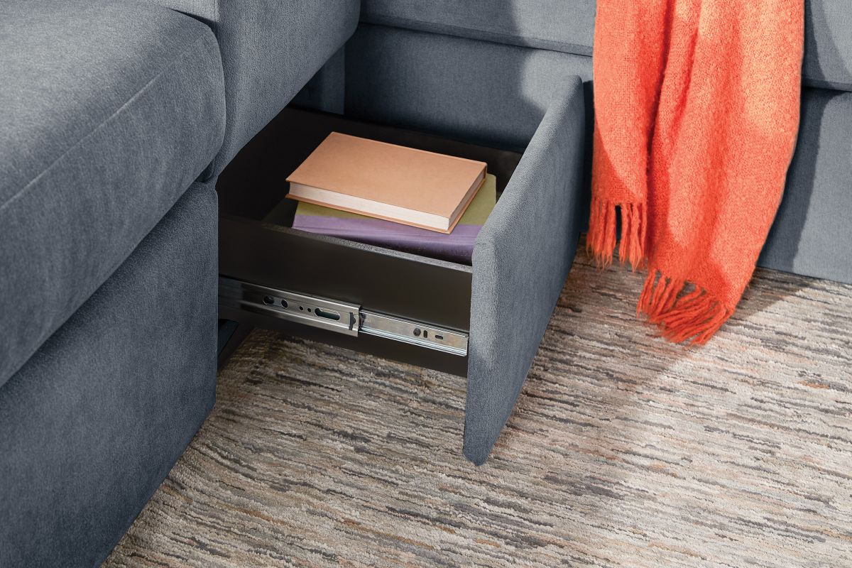 ModularOne Navy 5-Piece Sleeper Sectional with E-Console 17