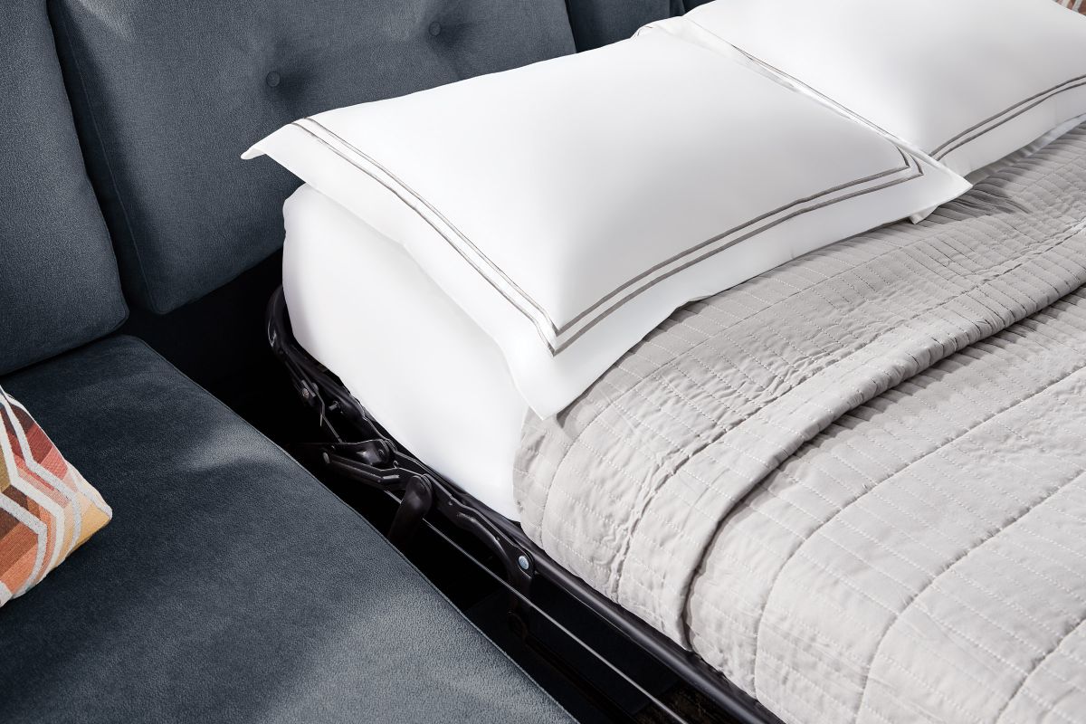 ModularOne Navy 7-Piece Sleeper Sectional with Left Arm Facing Chaise 10