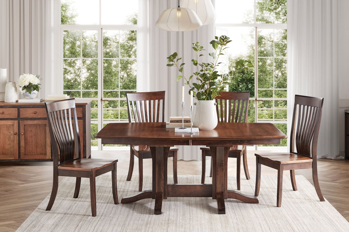 Millsdale Two-Tone Cherry Java Light Umber Table 14