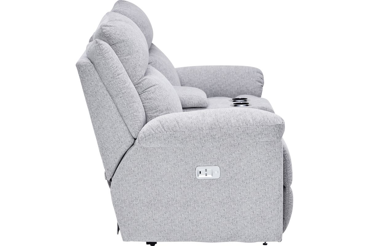 Joel Dual Power Reclining Console Loveseat by La-Z-Boy 7