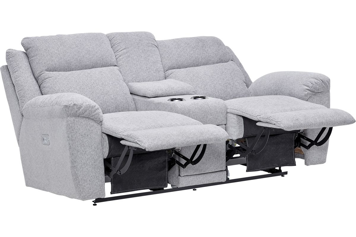 Joel Dual Power Reclining Console Loveseat by La-Z-Boy 6