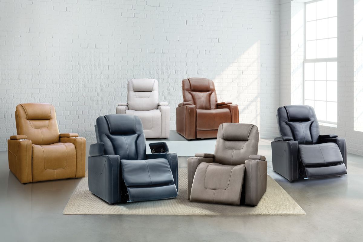Front Row Brown Triple Power Theater Recliner 9