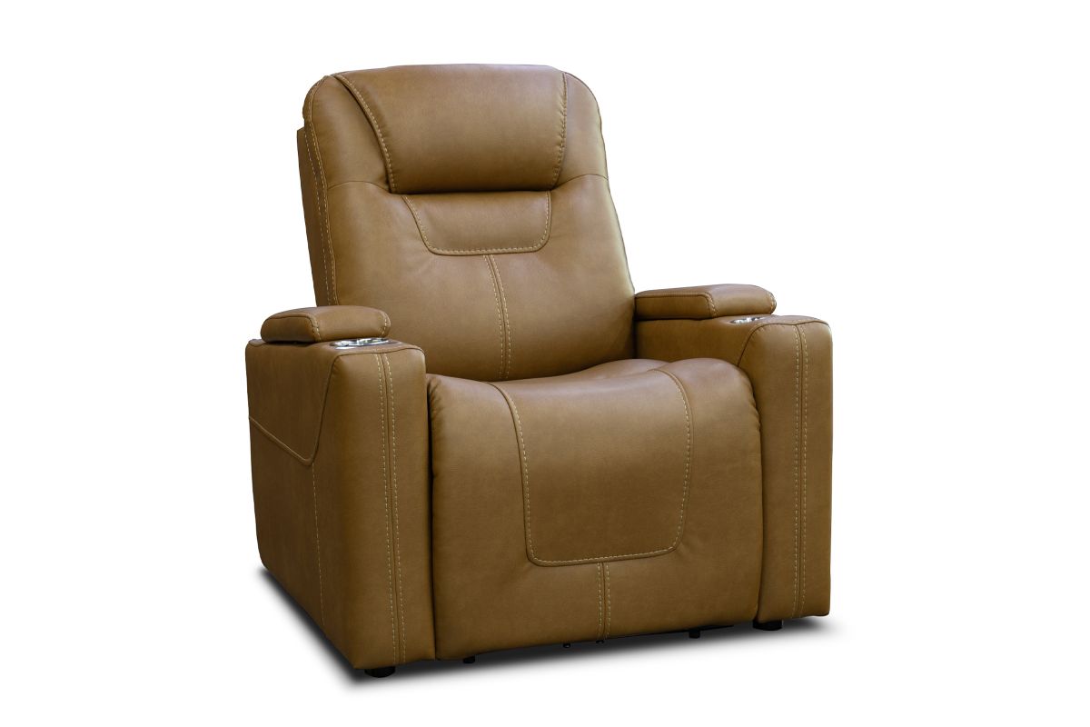 Front Row Brown Triple Power Theater Recliner 4