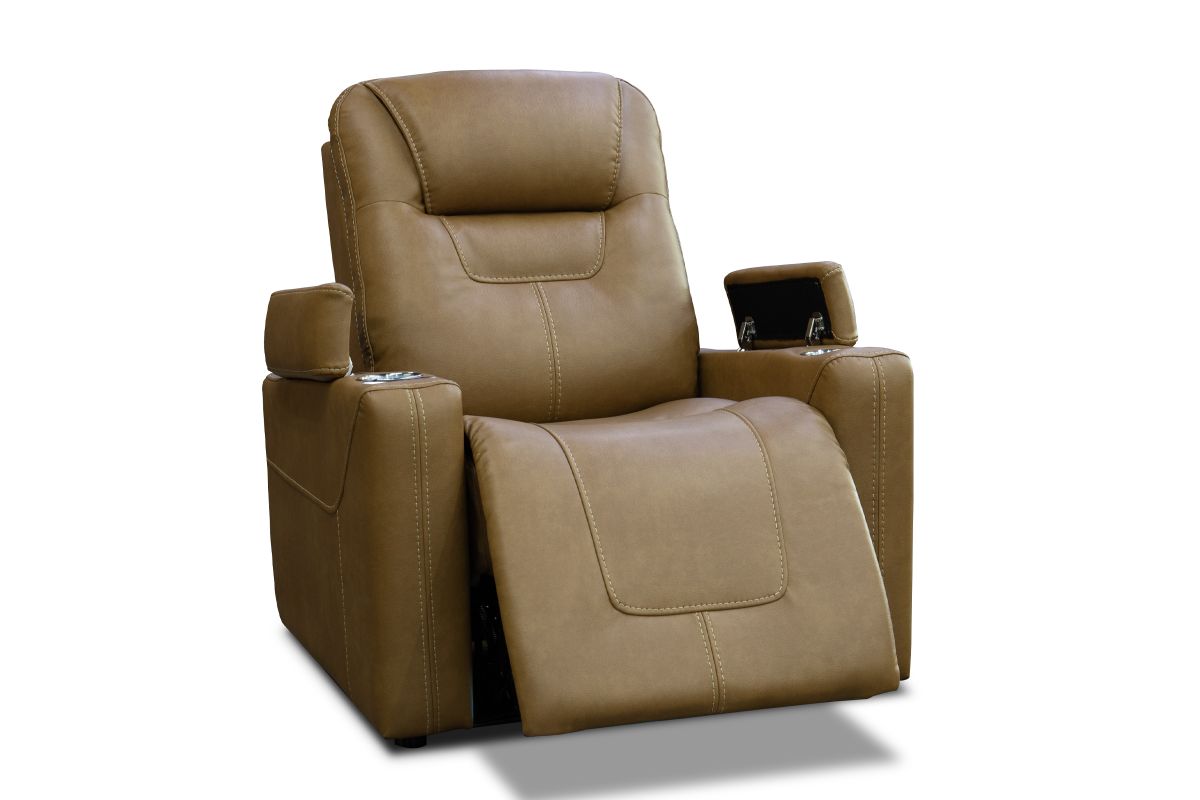 Front Row Brown Triple Power Theater Recliner 3
