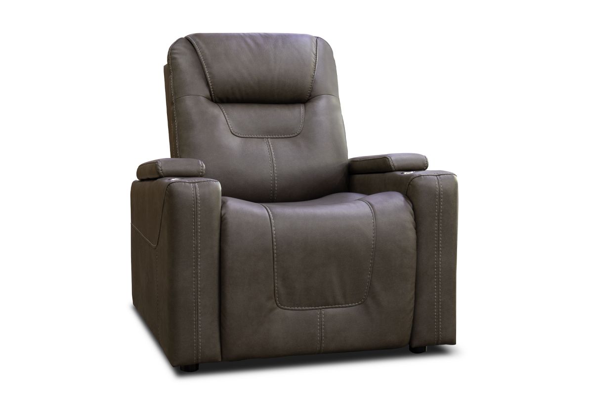 Front Row Triple Power Theater Recliner Charcoal 7