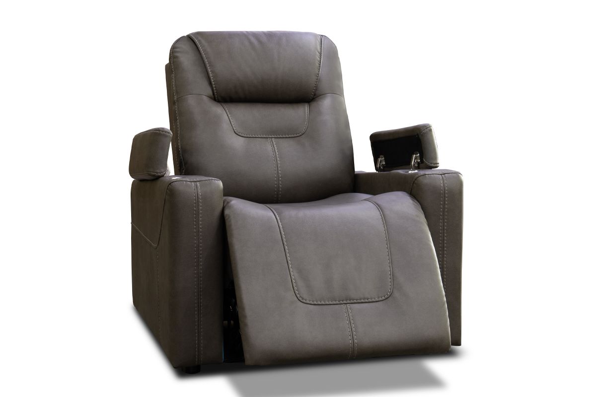 Front Row Triple Power Theater Recliner Charcoal 3