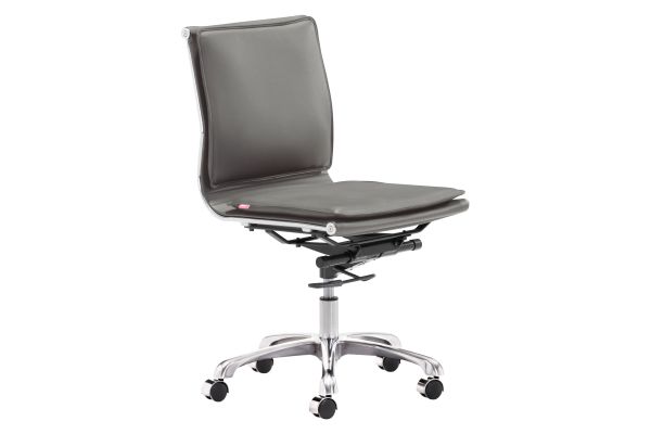 Lider Plus Armless Office Chair Gray