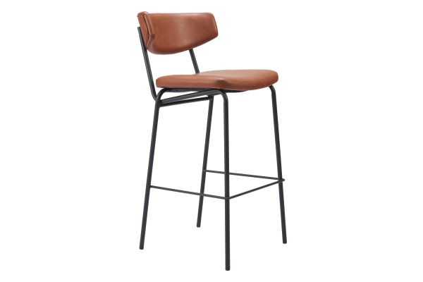Charon Barstool (Set of 2) Vintage Brown