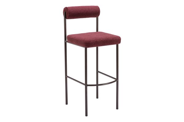 Livorno Barstool (Set of 2) Red & Bronze