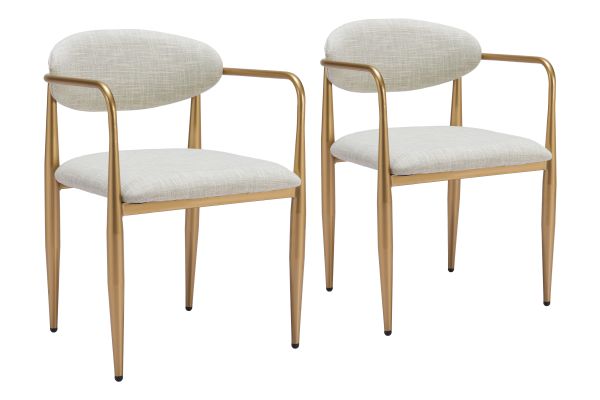 Zens Dining Chair (Set of 2) Quill Gray