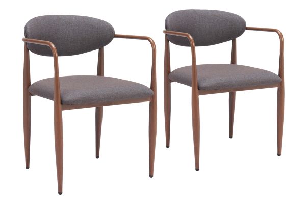 Zens Dining Chair (Set of 2) Truffle Gray