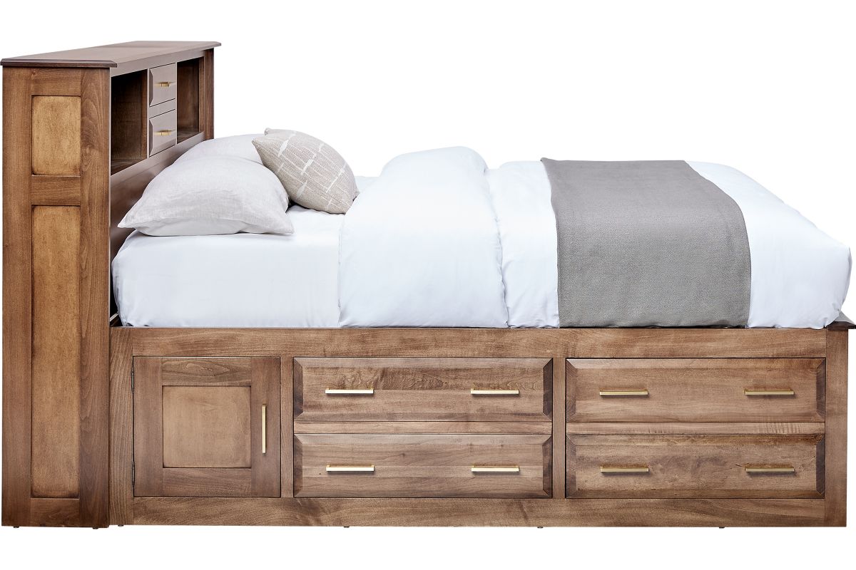 Simplicity Cherry Java Storage King Bed 6