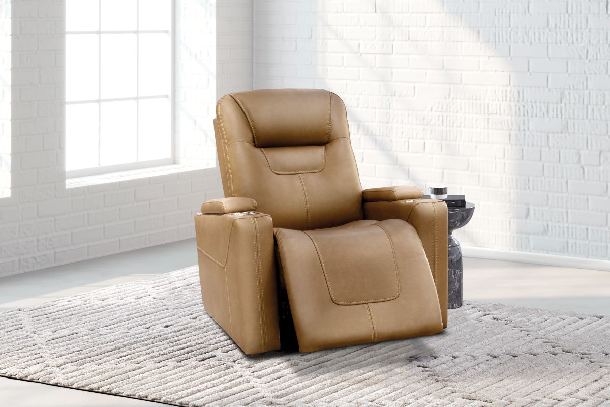 Front Row Brown Triple Power Theater Recliner 2