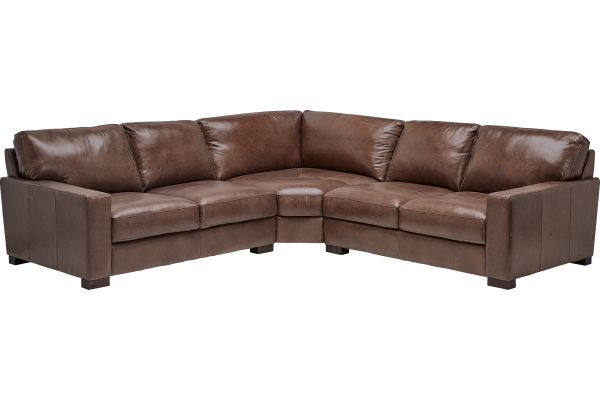 Miller Leather 3-Piece Sectional