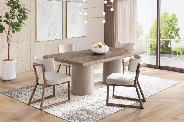 Casa Rectangular Table + 4 Side Chairs by Bernhardt