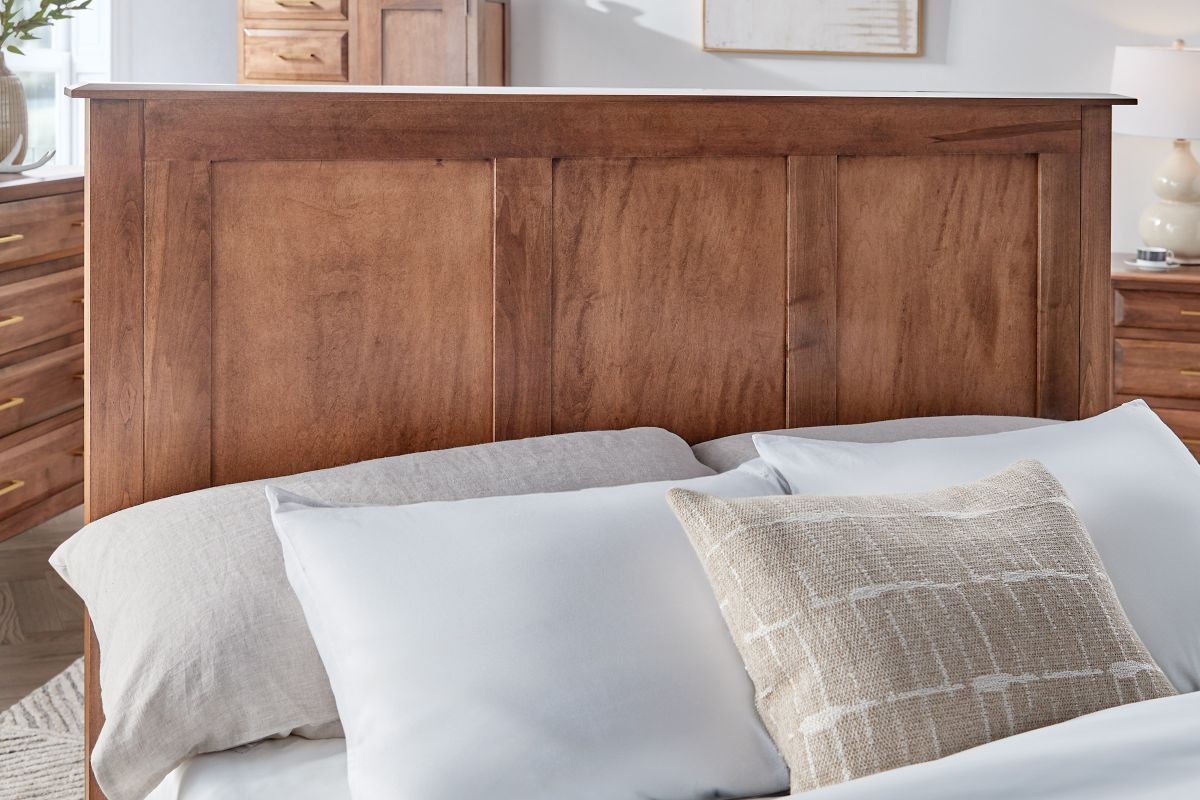 Simplicity Maple Cider Panel Queen Bed 5
